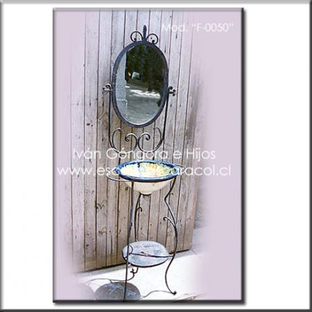 Espejo y lavatorio modelo:F-0050